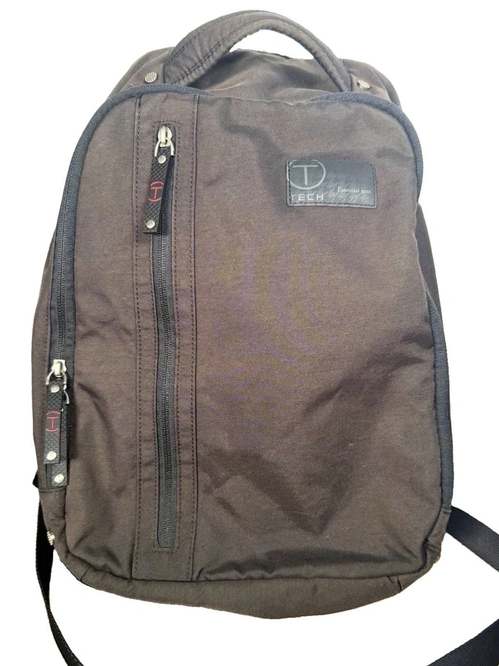 T-Tech Tumi T-Tech Gray Nylon Padded 15in Laptop Backpack 57585JT Y2K Vintage